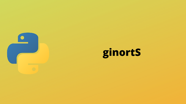 HackerRank GinortS solution in python