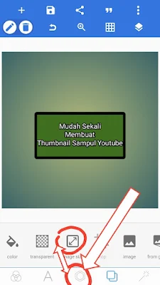 Menggunakan. handphone android membuat thumbnail sampul youtube