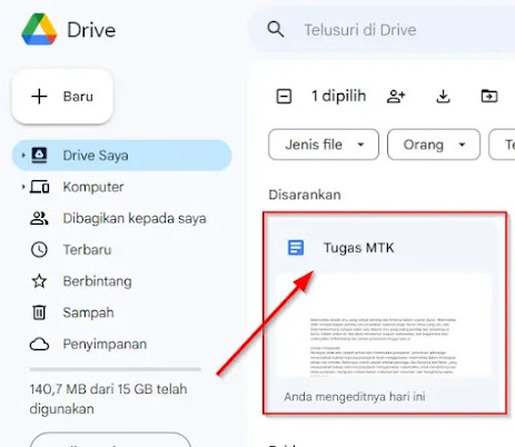 Cara Menyimpan Dokumen di Google Docs