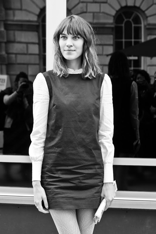 Alexa Chung at London Fashion Week