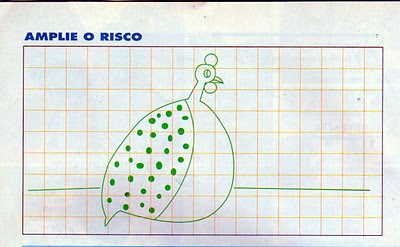 RISCO DE GALINHA D'ANGOLA PARA PINTURA