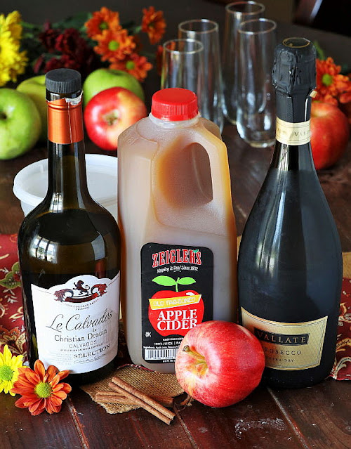 Apple Cider Mimosa Ingredients Image