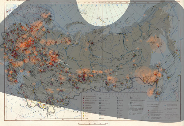 Центры промышленности СССР совпали с картой лагерей ГУЛАГа