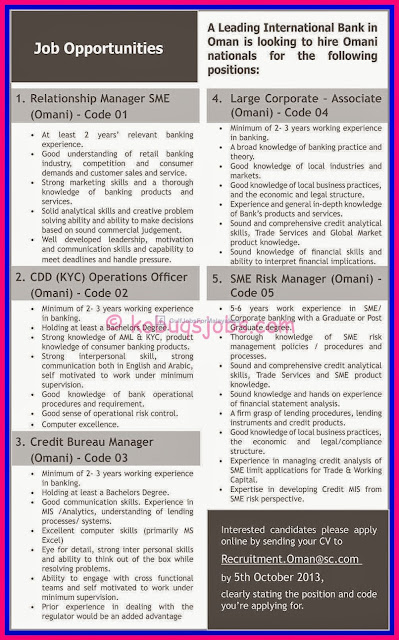 Job Opportunities For Oman