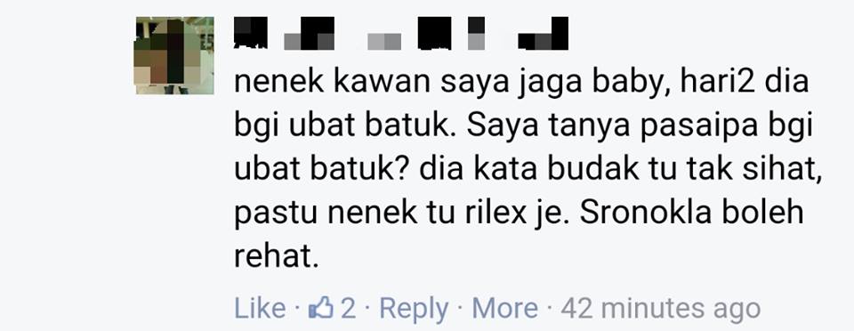 'Pihak Taska Bagi Ubat Batuk Agar Anak² Asuhan Tidur Lena 