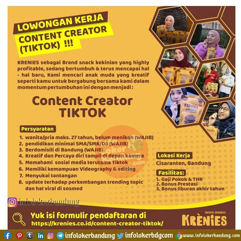 Lowongan Kerja Krenies Bandung April 2021
