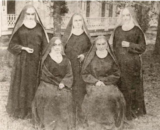 Old photo of 5 Benedictine sisters in Florida