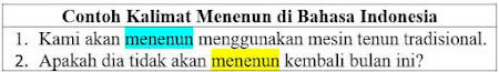 Contoh Kalimat Menenun di Bahasa Indonesia dam Pengertiannya