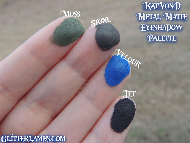 Kat Von D Metal Matte Eyeshadow Palette Swatches by Glitter Lambs-www.GlitterLambs.com-Makeup Swatches