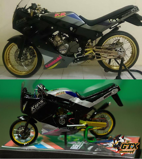 37 Gambar Miniatur Kawasaki Ninja 2 Tak Versi GTX Concept Modifikasi