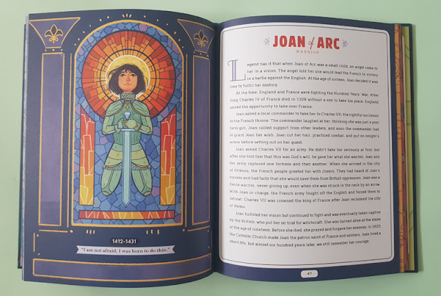 The story of Joan of Arc in the Never too Young! children's book