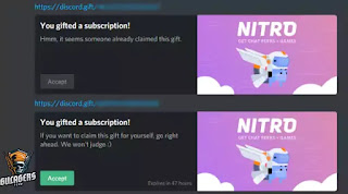 مخزون الهدايا(Gift Inventory) و تعزيز الخادم(Server Boost).