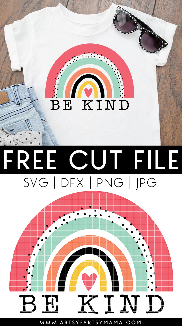 Free "Be Kind" SVG Cut File