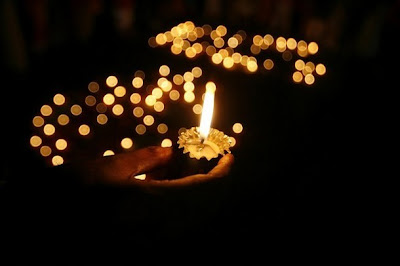 Diwali Candle Card