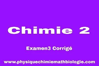 Examen3 Corrigé de Chimie 2 (Thermodynamique) 2023 PDF