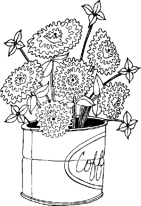 flower coloring pages