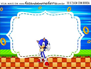 Sonic Party: Free Printable Candy Bar Labels.