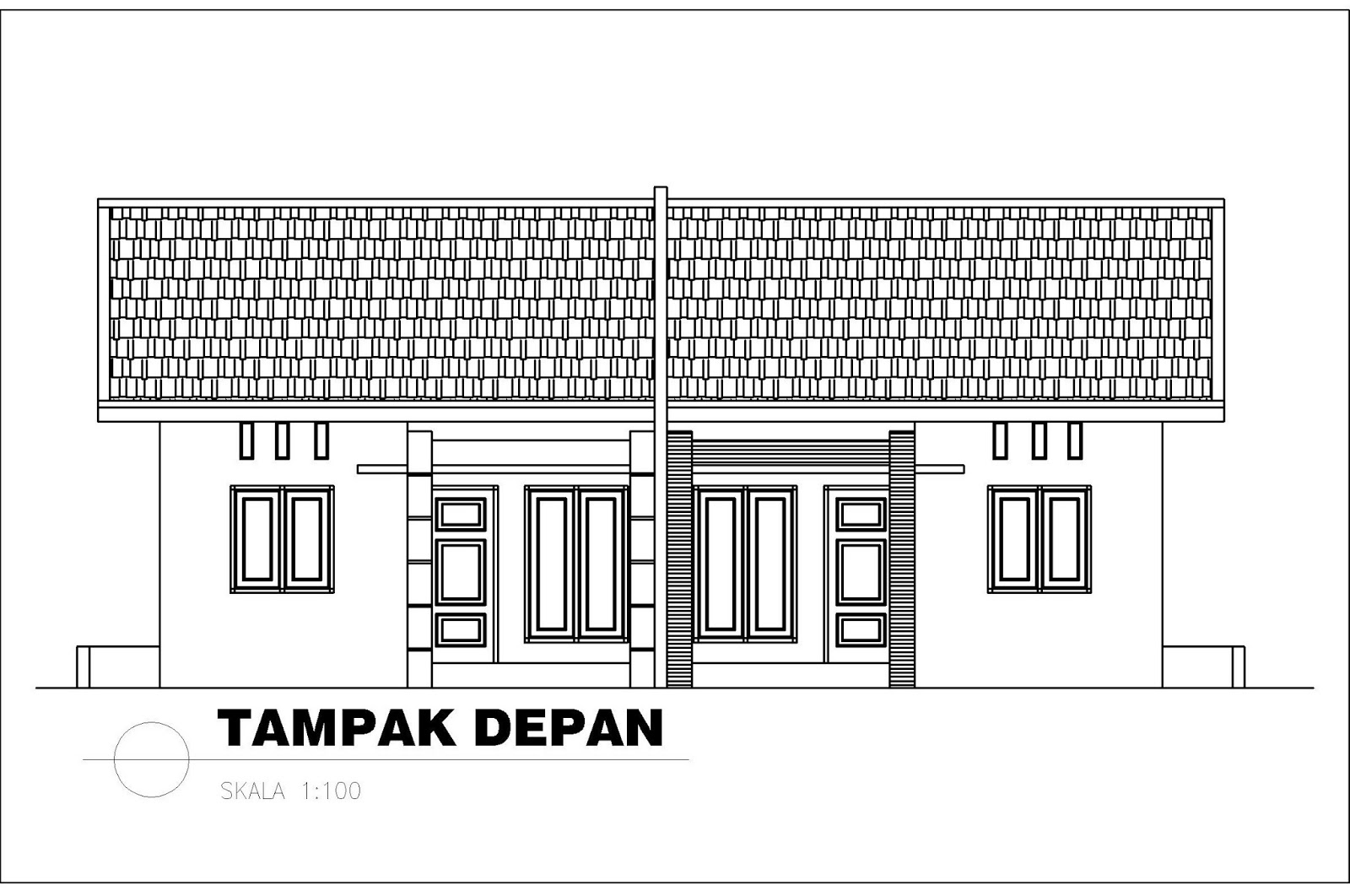 Gambar Denah Rumah Lengkap Dengan Tampak Sobhome