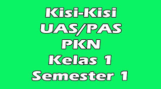 kisi-kisi uas pkn kelas 1 semester 1