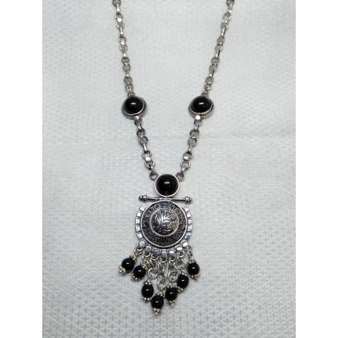 Women's silver necklace , Arabic necklace
