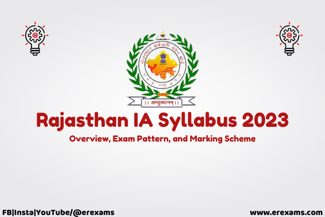 RSMSSB IA Syllabus 2023: Overview, Exam Pattern, and Marking Scheme