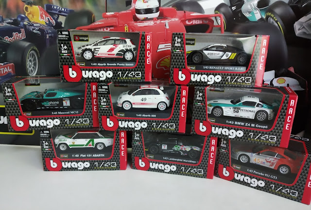 BBurago Race - Modelos en diecast escala 1:43