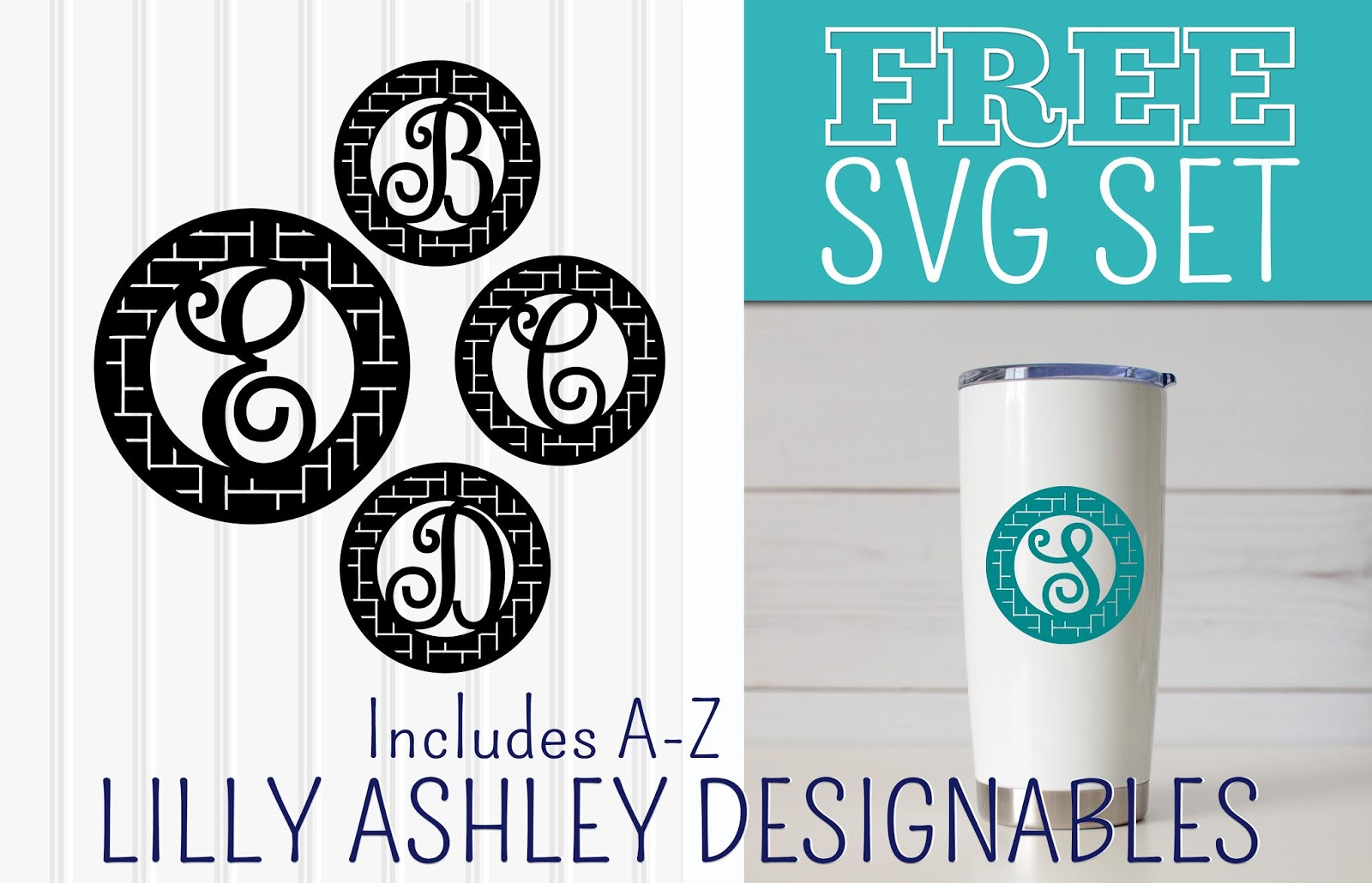 Download Make It Create Free Cut Files And Printables Free Initial Circle Svg Letter Set