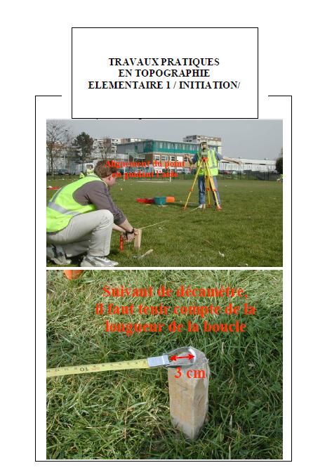 TRAVAUX PRATIQUES EN TOPOGRAPHIE  