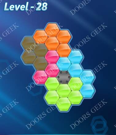 Block! Hexa Puzzle [Regular A] Level 28 Solution, Cheats, Walkthrough for android, iphone, ipad, ipod