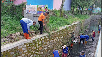 Sungai Cikeueus di Cibuntu, Target Karyabakti Satgas Sektor 22 Sub 02 dan Gober