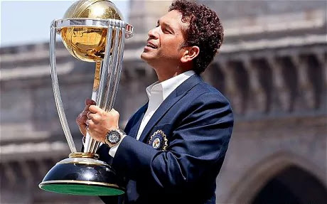  Amazing Moment of Sachin with Trophy