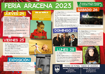 Aracena - Feria 2023 - Programación