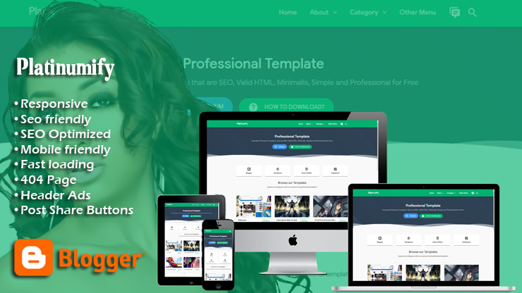 Platinumify Responsive Blogger Template