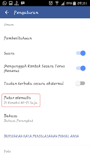 Cara Mudah Agar Vidio Face Book  Di Smart Phone Android Tidak Autoplay