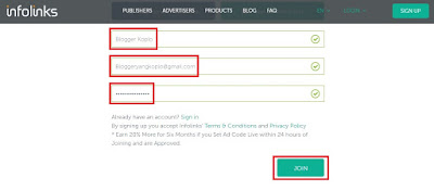 Cara Mendaftar dan Mendapatkan Uang dari Infolink Melalui Blog Update Info Baru : Cara Mendaftar dan Mendapatkan Uang dari Infolink Melalui Blog