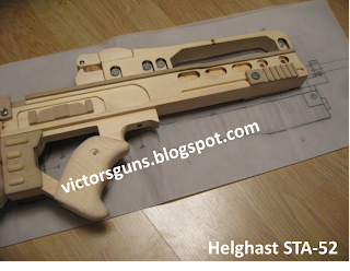 Pic.21 - Building the STA-52 Wooden Assault Rifle Display Model  