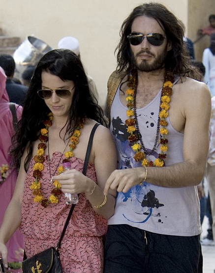 pop sensation Katy Perry and her British comedian fianc Russell Brand