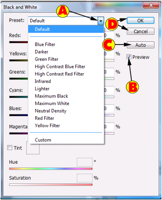 Black And White Screen