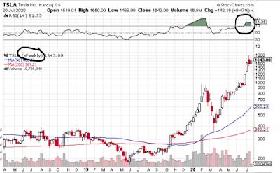 TESLA stock bubble