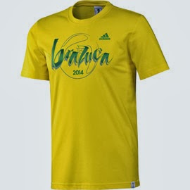 camiseta Brazuca 2014 Balón Mundial Brasil adidas