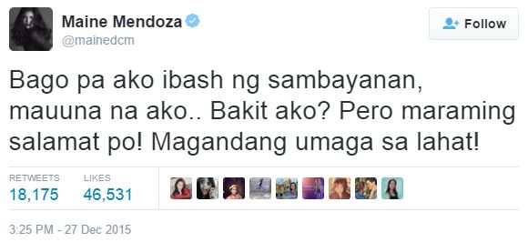 The reason why Maine Mendoza was hailed as the Best Supporting Actress in the MMFF 2015!