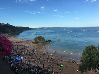 North Beach before the start of the Wales swim