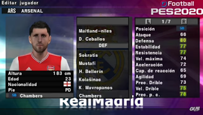 Texture PES 2020 Update Transfers PPSSPP