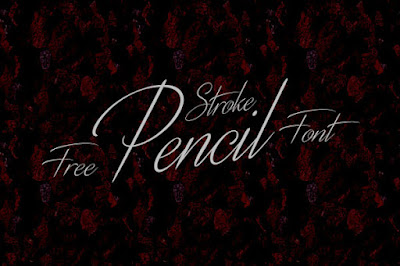 Distant Stroke Free Pencil Font