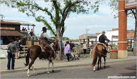 Vaqueros en Fort Worth Stockyards, Texas