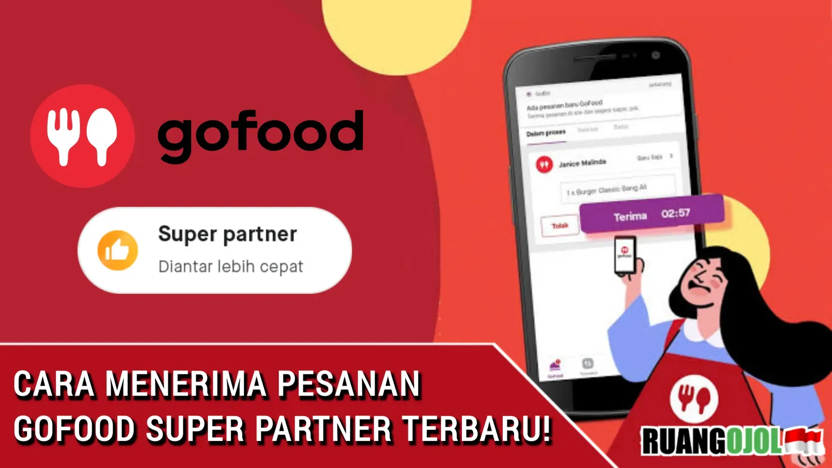 Cara Menerima order Gofood Super Partner