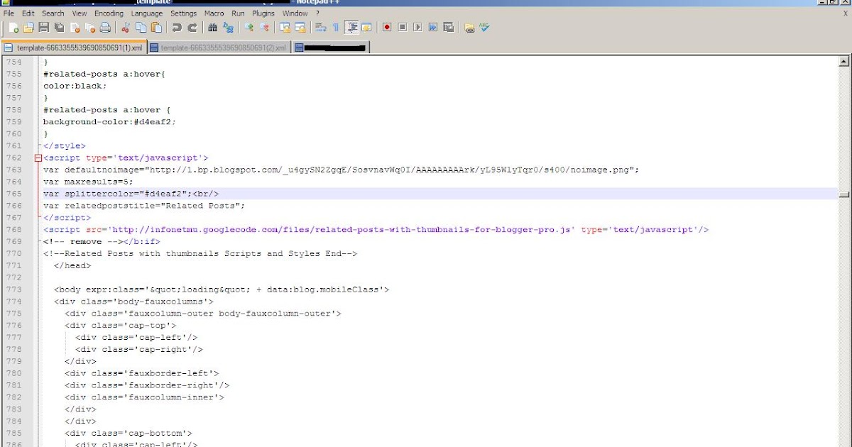 Notepad++ - Edit Template dengan Mudah  CUma CONTOH
