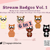 Stream Badges Vol. 1 Instant Download