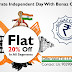 Flat 20% off in all Segments for Independence Day 