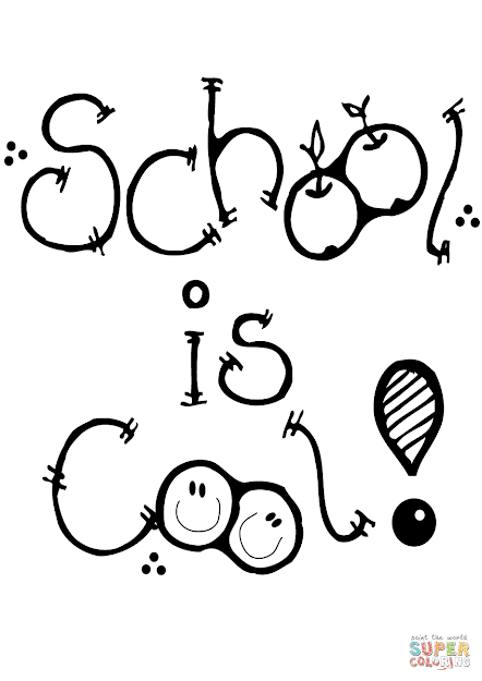 Click The School Is Cool Coloring Pages To View Printable Version Or Color  It Online Patible With Ipad And Android Tablets